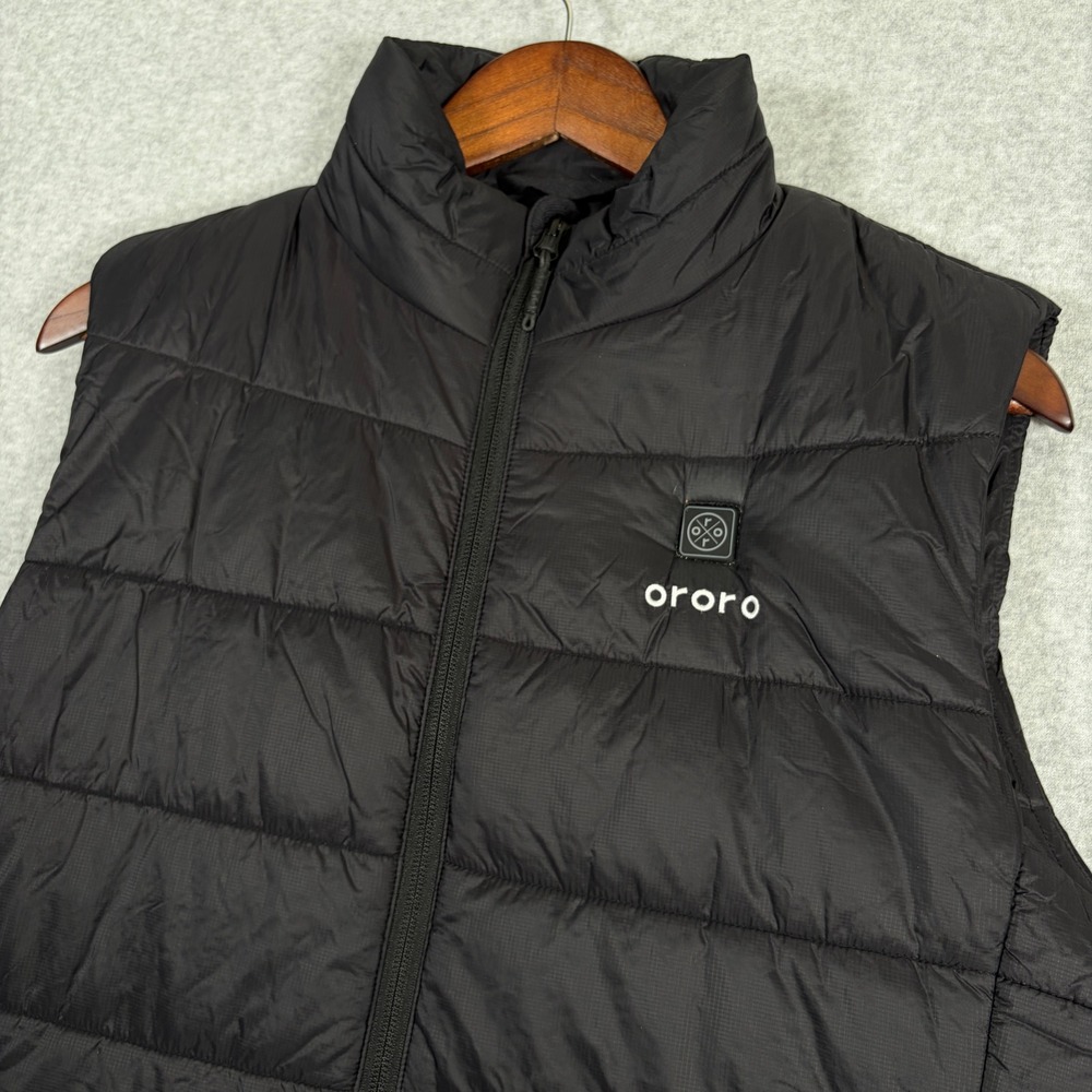 Ororo Heated Vest Mens Medium Black Puffer Sleeveless Jacket NO Battery